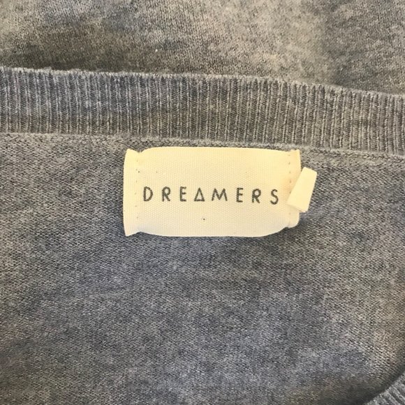 Periwinkle Baby Blue V-Neck Over-sized Sweaters - Picture 4 of 6